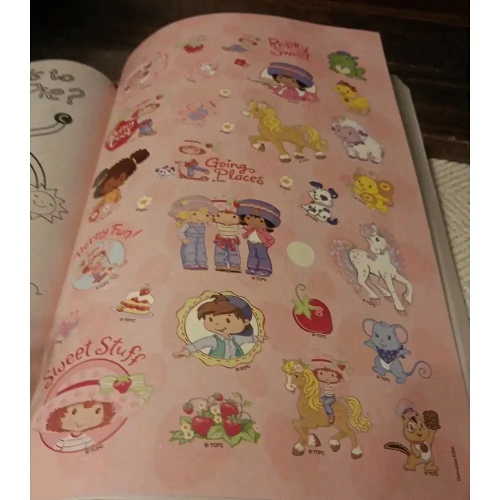 Strawberry Shortcake Gigantic Book to Color with Stickers Y2K Vintage Deadstock